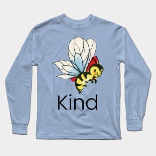 Cute Graphic Bee Kind "Be Kind" Long Sleeve T-Shirt